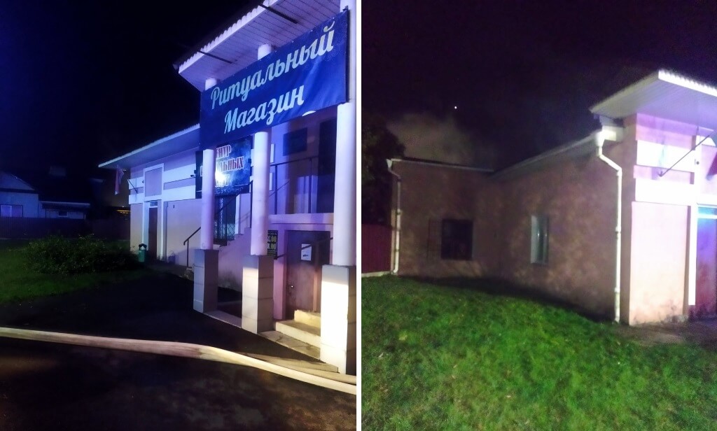 Загорелись лечебно-производственные мастерские в Барановичах МЧС
